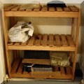 F50. Wooden shelf. 